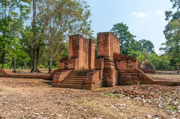 stock image Temple of Muara Jambi. Buddhist temple complex, in Muaro Jambi Regency, Jambi province, Sumatra, Indonesia.