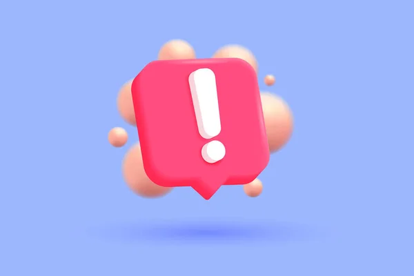 Roze Gevaar Aandacht Bel Roze Noodmeldingen Alarm Redding Waarschuwing Pictogram — Stockvector