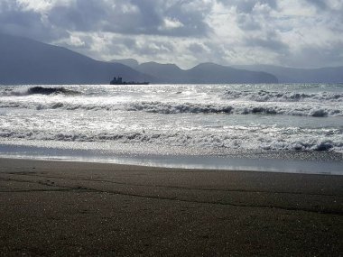 Güzel deniz manzarası. doğa arkaplanı