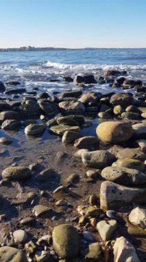 Akdeniz kıyısında taşlar var..