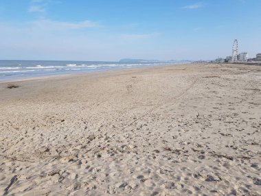 Deniz kıyısının güzel manzarası