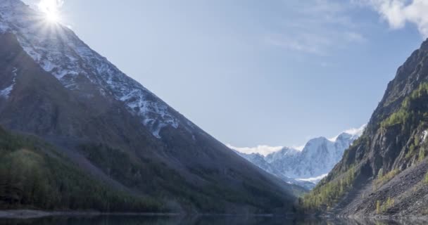 Uhd Гірське Озеро Часовий Пояс Літній Або Осінній Час Дика — стокове відео