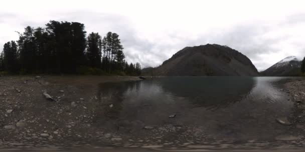 360 Горных Озер Летом Осенью Дикая Природа Сельская Горная Долина — стоковое видео