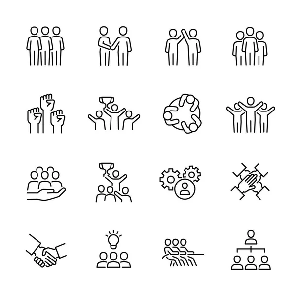 Business Team Work Worker Collaboration Icons Vector Illustration Stock Vector