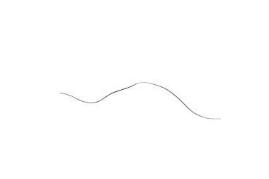 pubic hair fall isolated on white background