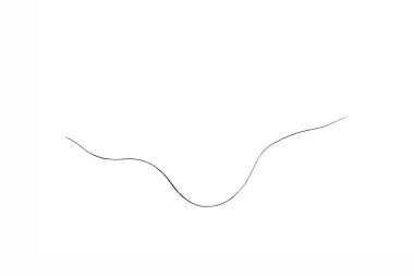 pubic hair fall isolated on white background