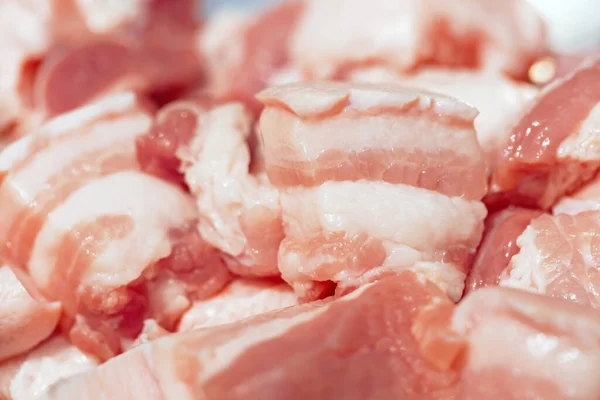 Pork Belly Cut Pieces — Foto Stock