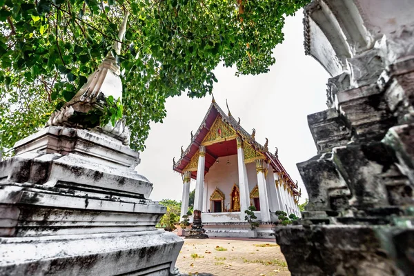 Wat Khang Khao Bat Temple Província Nonthaburi Tailândia — Fotografia de Stock