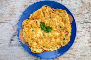 Thai omelets with fish sauce