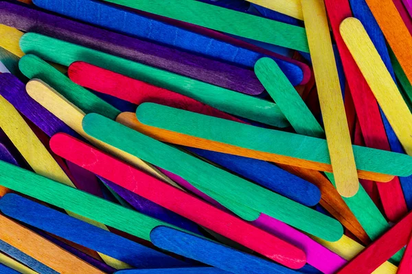 Colorful Popsicle Sticks — Stock Photo, Image