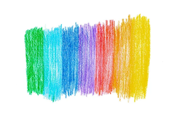 Coloring Different Colors Crayons — Stock Photo, Image