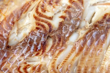 Pişmiş balığın detayları.