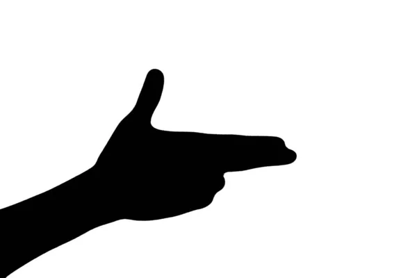 さまざまな形に作られた手の影 — ストック写真