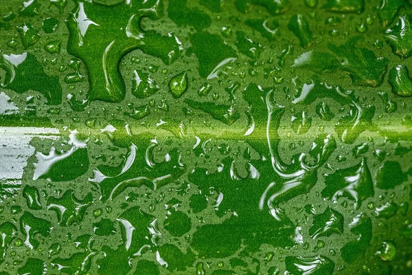 竹の葉を持つ水滴は — ストック写真