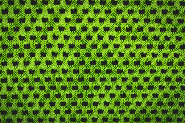 Grüner Stoff Mit Schwarzen Punkten — Stockfoto