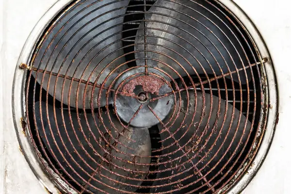 old air condition fan in the house