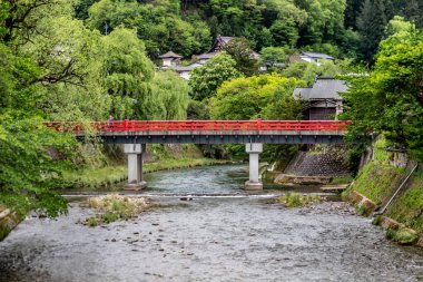 Japonya 'daki güzel park manzarası.