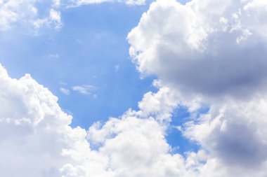 Mavi gökyüzündeki bulutlar