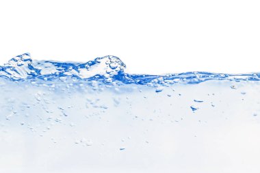 Mavi su dalgaları soyut arkaplanı bulanıklaştırdı