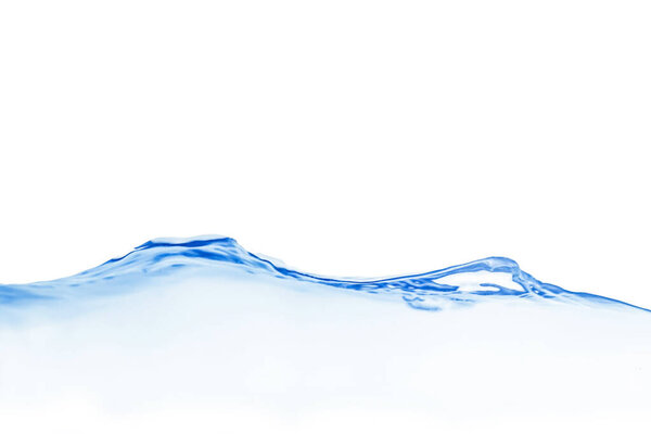 Голубой всплеск изолирован на белом фоне
