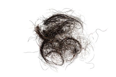 Siyah bir saçın soyut arkaplanı