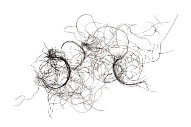 Beyaz arkaplanda siyah duman