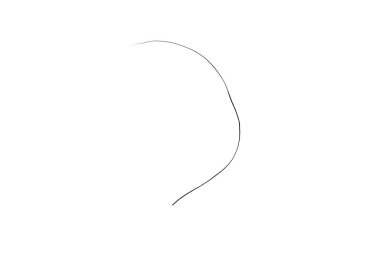 single hand drawn black marker