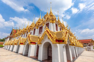 Wat Ratchanatdaram (Loha Prasat) in Bangkok, Thailand. clipart