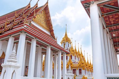 Wat Ratchanatdaram (Loha Prasat) Bangkok, Tayland.