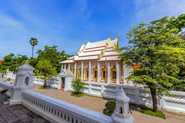 stock image Chaloem Phrakiat Worawihan Temple, Nonthaburi Province, Thailand