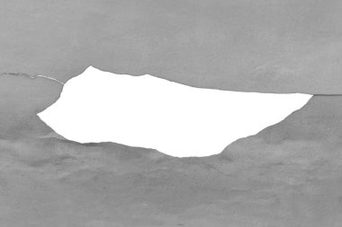 Tasarım arımınız için izole edilmiş arkaplanı olan yırtılmış kağıt