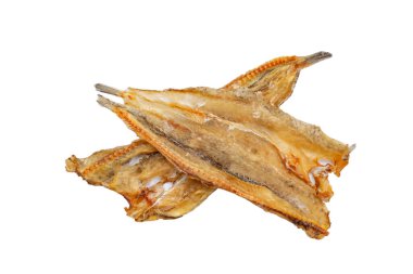 Beyaz kasede kurutulmuş balık.