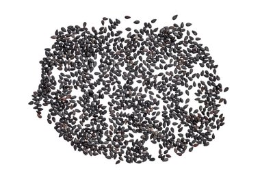 Siyah fasulyeler beyaz arkaplanda izole..