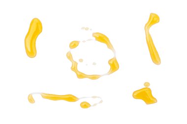 Beyaz arka planda izole edilmiş yağ boyası. 3d oluşturma