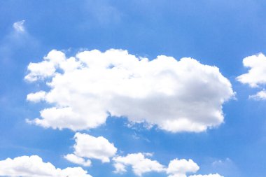 Mavi gökyüzündeki bulutlar