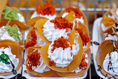 Tatlı ve lezzetli kekler açık büfe, açık büfe