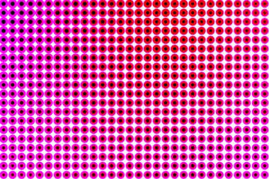 Beyaz arkaplanda renkli noktalar