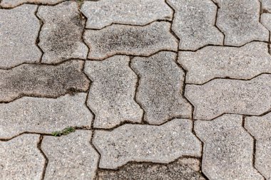 texture of a gray stone floor with cracks