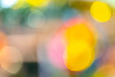 Işık bokehinin renkli soyut arkaplanı