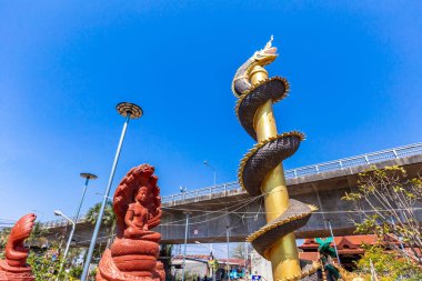 Bangkok, Tayland - 29 Mayıs, 2016: Buda heykeli suen suat suen, the suen