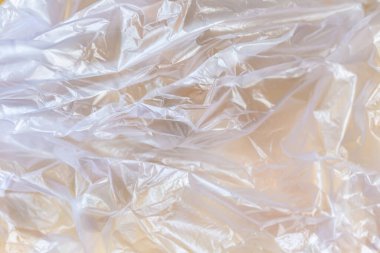 Buruşmuş plastik dokunun soyut arkaplanı