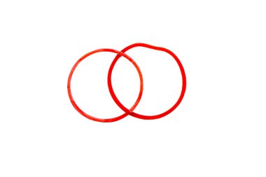 Beyaz arkaplanda izole edilmiş sonsuzluk işareti