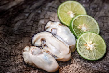 Masada taze limonlar, seçici odaklanma.