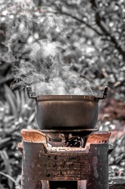 Fırında pişirme işlemi.