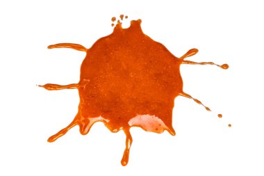 beyaz zemin üzerine kırmızı boya splash