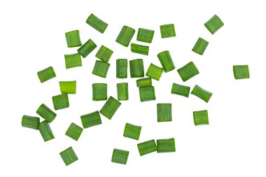 Beyaz arkaplanda izole edilmiş yeşil kağıt notlar