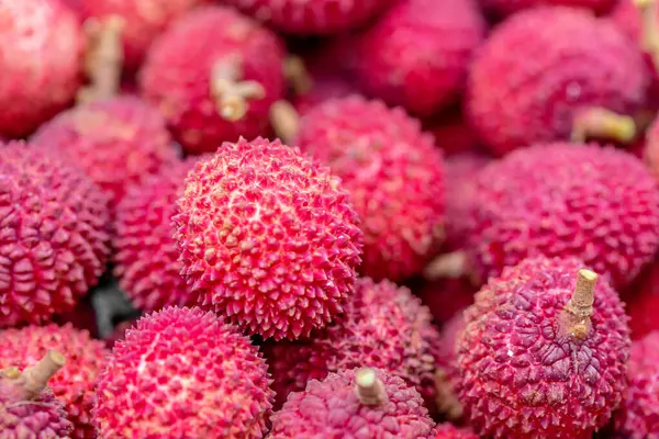 Taze Rambutan meyvesi, tatlı ve ekşi