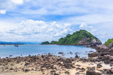 Pofet, Tayland adasının güzel deniz manzarası.