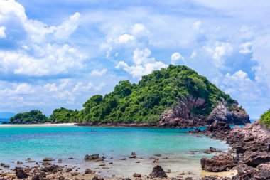 Tayland 'daki Koh Samui Adası' ndaki güzel tropik plaj.