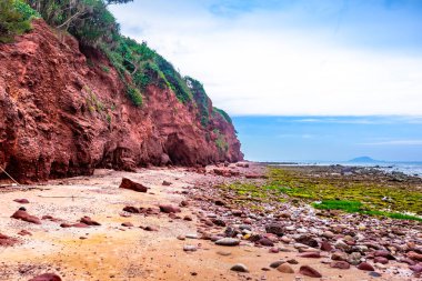 Deniz kıyısının güzel manzarası